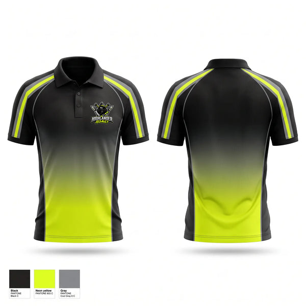 Short Sleeve Performance Polo, Highlander Assault, , Teamtime, Team time, sublimation, custom sports apparel, team uniforms, spirit wear, spiritwear, sports uniforms, custom shirts, team store, custom team store, fundraiser sports, apparel fundraiser