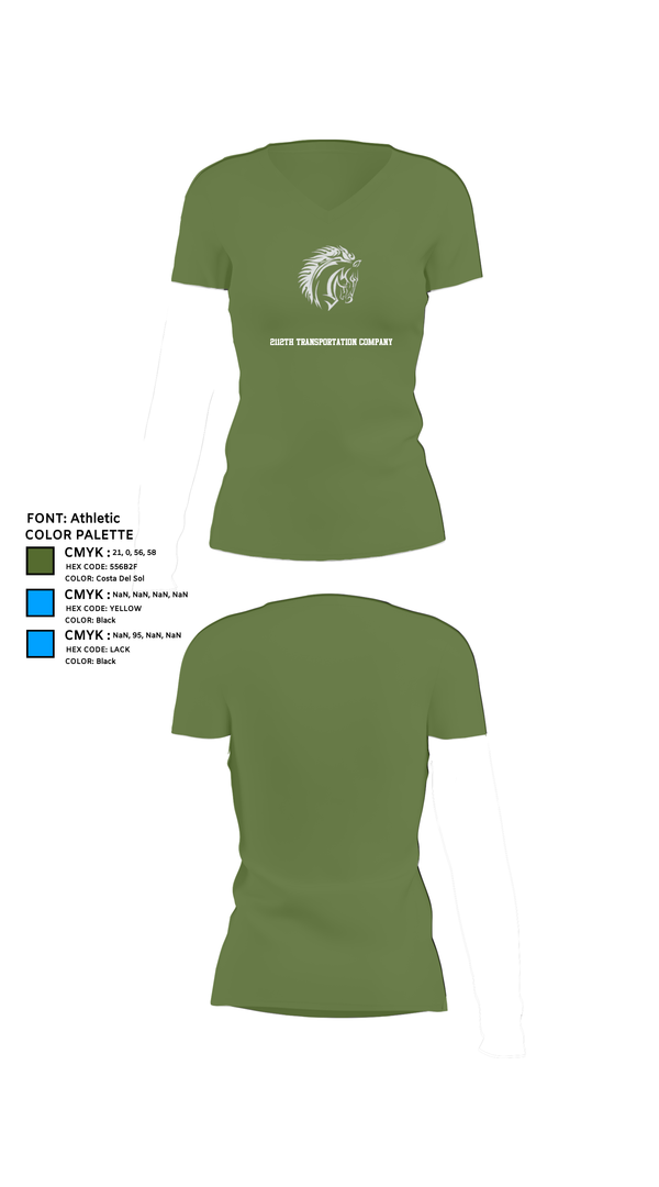 Womens Short Sleeve Vneck Shirt, 2112th Transportation Company, , Teamtime, Team time, sublimation, custom sports apparel, team uniforms, spirit wear, spiritwear, sports uniforms, custom shirts, team store, custom team store, fundraiser sports, apparel fundraiser