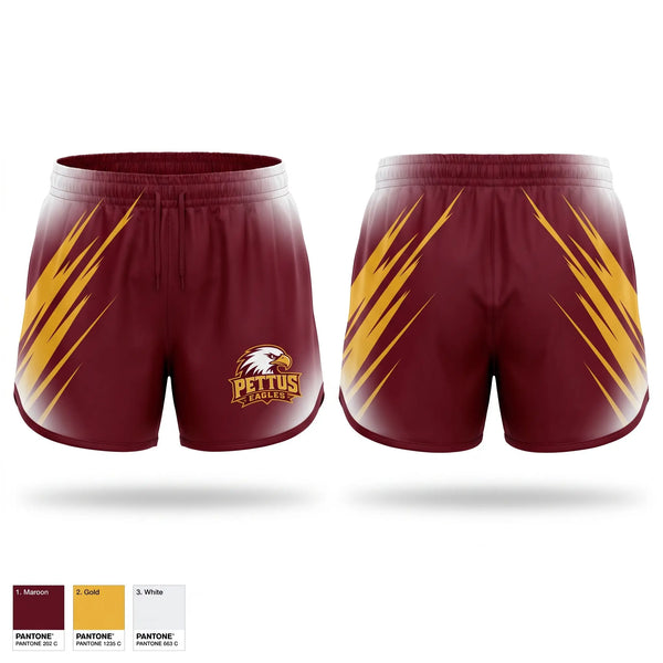 Womens Shorts, Pettus Eagles, , Teamtime, Team time, sublimation, custom sports apparel, team uniforms, spirit wear, spiritwear, sports uniforms, custom shirts, team store, custom team store, fundraiser sports, apparel fundraiser