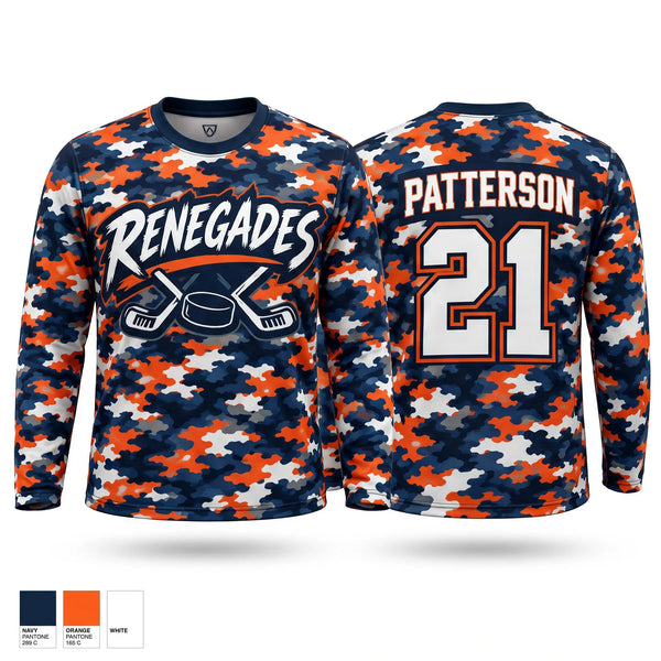 Crew Neck Sweatshirt, Renegades, Ice Hockey, Teamtime, Team time, sublimation, custom sports apparel, team uniforms, spirit wear, spiritwear, sports uniforms, custom shirts, team store, custom team store, fundraiser sports, apparel fundraiser