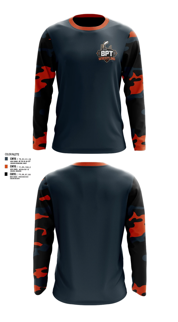 Long Sleeve Performance Shirt, BPT Wrestling, Wrestling, Teamtime, Team time, sublimation, custom sports apparel, team uniforms, spirit wear, spiritwear, sports uniforms, custom shirts, team store, custom team store, fundraiser sports, apparel fundraiser