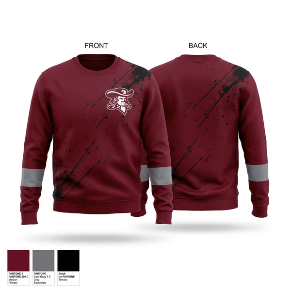 Crew Neck Sweatshirt, Orchard Park Quakers Baseball, Baseball, Teamtime, Team time, sublimation, custom sports apparel, team uniforms, spirit wear, spiritwear, sports uniforms, custom shirts, team store, custom team store, fundraiser sports, apparel fundraiser