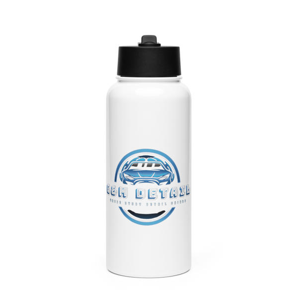 G&M Detail 20356821 Stainless Steel Water Bottle with a Straw Lid