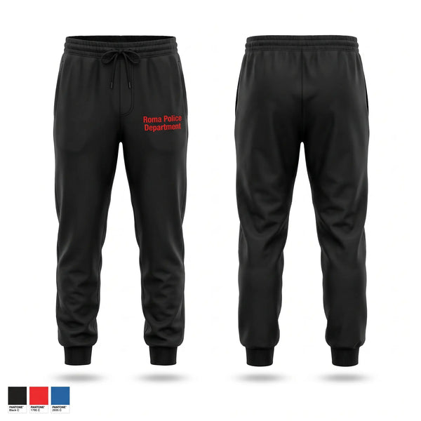 Sweatpants, Roma Police Department, Police, Teamtime, Team time, sublimation, custom sports apparel, team uniforms, spirit wear, spiritwear, sports uniforms, custom shirts, team store, custom team store, fundraiser sports, apparel fundraiser
