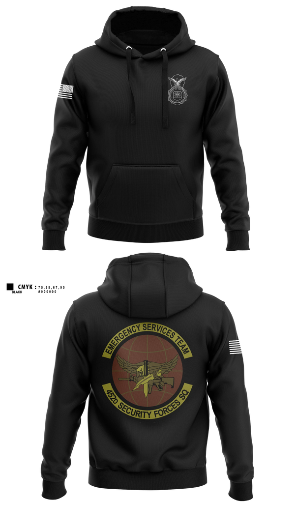 Crew Neck Sweatshirt, 452d Security Forces Squadron, Air Force, Teamtime, Team time, sublimation, custom sports apparel, team uniforms, spirit wear, spiritwear, sports uniforms, custom shirts, team store, custom team store, fundraiser sports, apparel fundraiser