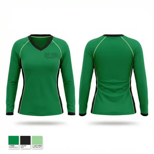 Womens Long Sleeve Vneck Shirt, Road Runners Club Of America, Spirit Store, Teamtime, Team time, sublimation, custom sports apparel, team uniforms, spirit wear, spiritwear, sports uniforms, custom shirts, team store, custom team store, fundraiser sports, apparel fundraiser