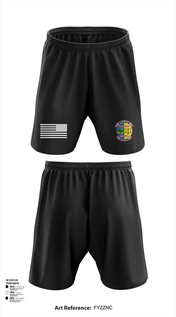 Athletic Shorts With Pockets, Newton Police Department, Police, Teamtime, Team time, sublimation, custom sports apparel, team uniforms, spirit wear, spiritwear, sports uniforms, custom shirts, team store, custom team store, fundraiser sports, apparel fundraiser