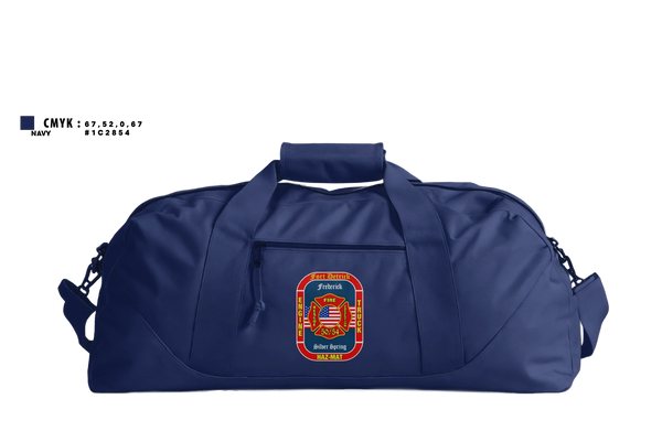 Duffle Bag, Fort Detrick Forest Glen Federal Firefighters, Fire Department, Teamtime, Team time, sublimation, custom sports apparel, team uniforms, spirit wear, spiritwear, sports uniforms, custom shirts, team store, custom team store, fundraiser sports, apparel fundraiser