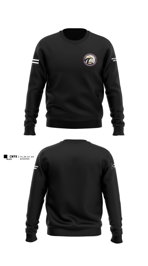 Crew Neck Sweatshirt, Inteligencia San Juan, Police, Teamtime, Team time, sublimation, custom sports apparel, team uniforms, spirit wear, spiritwear, sports uniforms, custom shirts, team store, custom team store, fundraiser sports, apparel fundraiser
