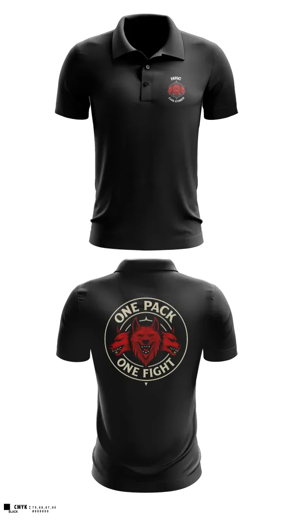 Short Sleeve Performance Polo, HHC, 11th CYB, Army, Teamtime, Team time, sublimation, custom sports apparel, team uniforms, spirit wear, spiritwear, sports uniforms, custom shirts, team store, custom team store, fundraiser sports, apparel fundraiser