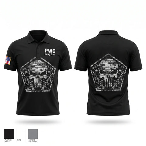 Short Sleeve Performance Polo, PWC Gang Unit, Police, Teamtime, Team time, sublimation, custom sports apparel, team uniforms, spirit wear, spiritwear, sports uniforms, custom shirts, team store, custom team store, fundraiser sports, apparel fundraiser