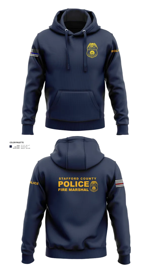 Hoodie, Stafford County Fire Marshal's Office, Police, Teamtime, Team time, sublimation, custom sports apparel, team uniforms, spirit wear, spiritwear, sports uniforms, custom shirts, team store, custom team store, fundraiser sports, apparel fundraiser