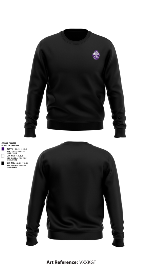 Crew Neck Sweatshirt, Northwest Magic Basketball, Women's Basketball, Teamtime, Team time, sublimation, custom sports apparel, team uniforms, spirit wear, spiritwear, sports uniforms, custom shirts, team store, custom team store, fundraiser sports, apparel fundraiser