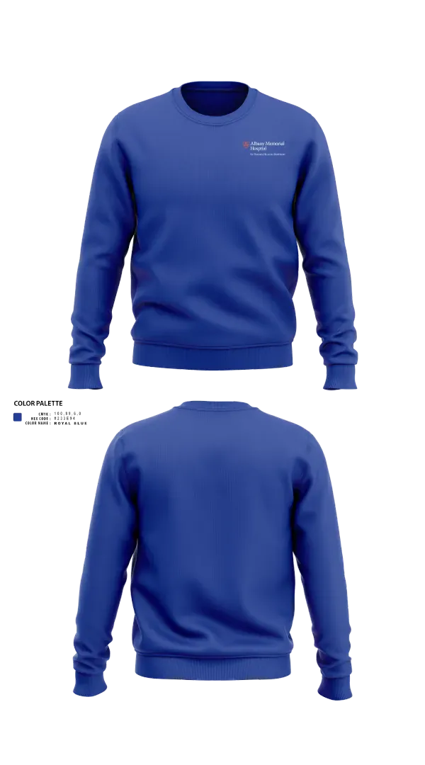 Crew Neck Sweatshirt, Albany Memorial Hospital, , Teamtime, Team time, sublimation, custom sports apparel, team uniforms, spirit wear, spiritwear, sports uniforms, custom shirts, team store, custom team store, fundraiser sports, apparel fundraiser