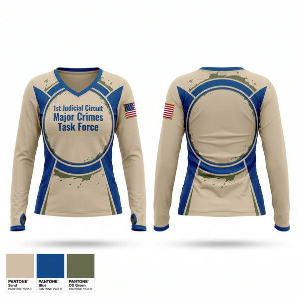 Old School Cotton Feel Shirt, 1st Judicial Circuit Major Crimes Task Force, Police, Teamtime, Team time, sublimation, custom sports apparel, team uniforms, spirit wear, spiritwear, sports uniforms, custom shirts, team store, custom team store, fundraiser sports, apparel fundraiser