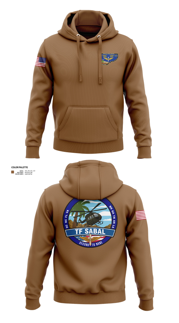Hoodie, TF Sabal, National Guard, Teamtime, Team time, sublimation, custom sports apparel, team uniforms, spirit wear, spiritwear, sports uniforms, custom shirts, team store, custom team store, fundraiser sports, apparel fundraiser