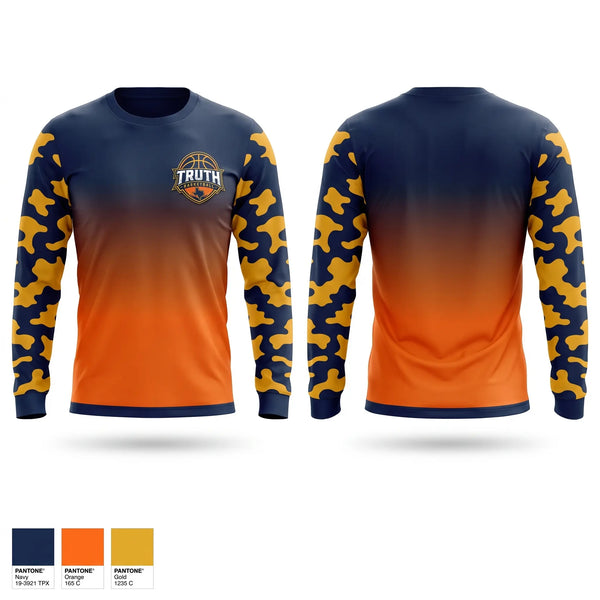 Long Sleeve Performance Shirt, Truth Basketball, Women's Basketball, Teamtime, Team time, sublimation, custom sports apparel, team uniforms, spirit wear, spiritwear, sports uniforms, custom shirts, team store, custom team store, fundraiser sports, apparel fundraiser