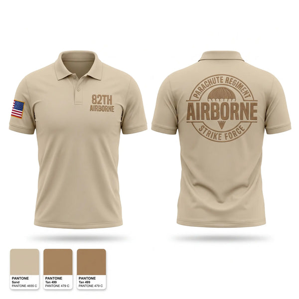 Short Sleeve Performance Polo, 82 th airborne, Army, Teamtime, Team time, sublimation, custom sports apparel, team uniforms, spirit wear, spiritwear, sports uniforms, custom shirts, team store, custom team store, fundraiser sports, apparel fundraiser