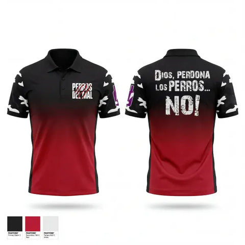 Short Sleeve Performance Polo, PERROS DEL MAL, Men's Soccer, Teamtime, Team time, sublimation, custom sports apparel, team uniforms, spirit wear, spiritwear, sports uniforms, custom shirts, team store, custom team store, fundraiser sports, apparel fundraiser