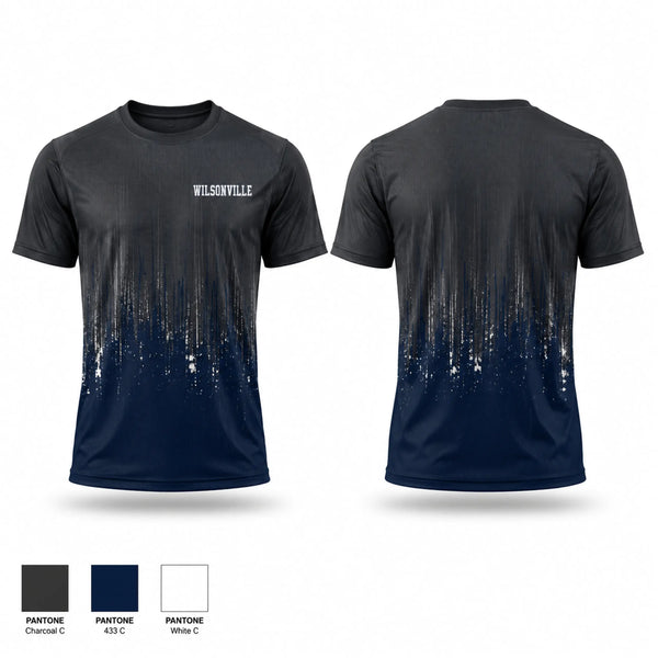Soft Poly Tee Cotton Like Feel, Wilsonville, Men's Basketball, Teamtime, Team time, sublimation, custom sports apparel, team uniforms, spirit wear, spiritwear, sports uniforms, custom shirts, team store, custom team store, fundraiser sports, apparel fundraiser