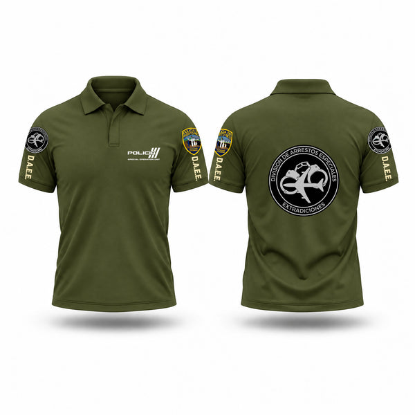 Short Sleeve Performance Polo, Arresto Especiales & Extradiciones San Juan, Police, Teamtime, Team time, sublimation, custom sports apparel, team uniforms, spirit wear, spiritwear, sports uniforms, custom shirts, team store, custom team store, fundraiser sports, apparel fundraiser