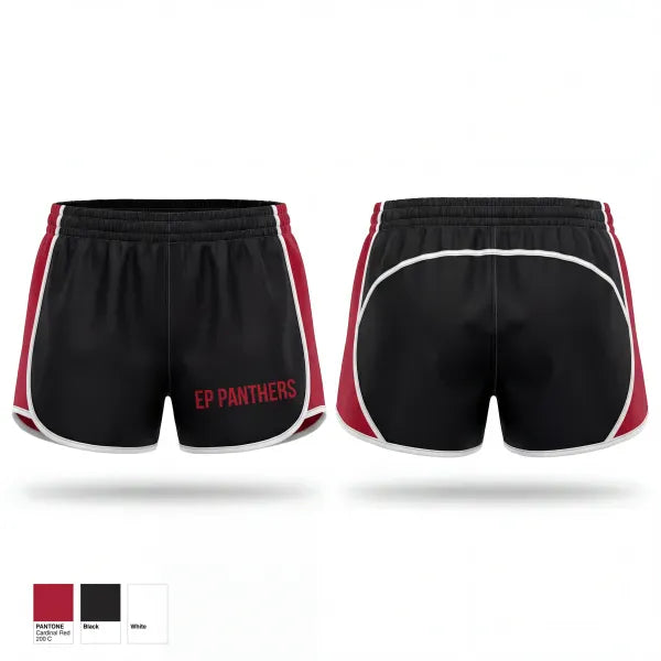 Womens Shorts, EP Panthers, Men's Basketball, Teamtime, Team time, sublimation, custom sports apparel, team uniforms, spirit wear, spiritwear, sports uniforms, custom shirts, team store, custom team store, fundraiser sports, apparel fundraiser