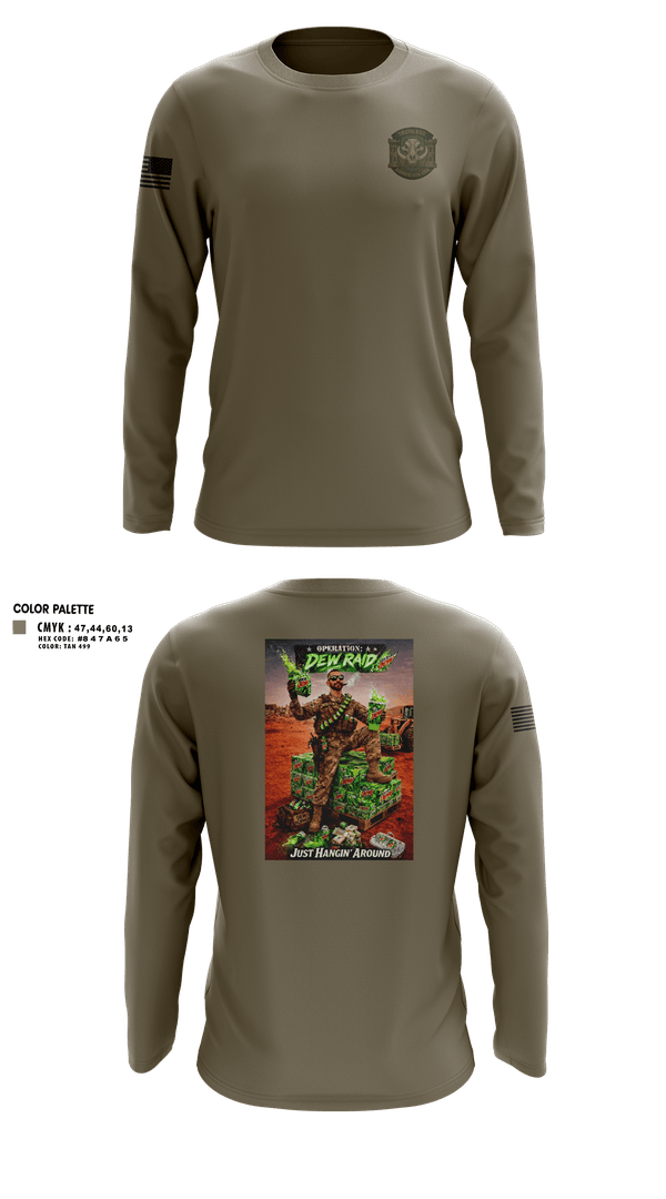 Long Sleeve Performance Shirt, 180th ESC Kismayo, Army, Teamtime, Team time, sublimation, custom sports apparel, team uniforms, spirit wear, spiritwear, sports uniforms, custom shirts, team store, custom team store, fundraiser sports, apparel fundraiser
