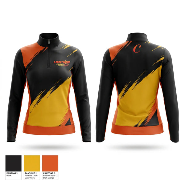 Quarter Zip Jacket, Lightning Force Athletics, Track & Field, Teamtime, Team time, sublimation, custom sports apparel, team uniforms, spirit wear, spiritwear, sports uniforms, custom shirts, team store, custom team store, fundraiser sports, apparel fundraiser