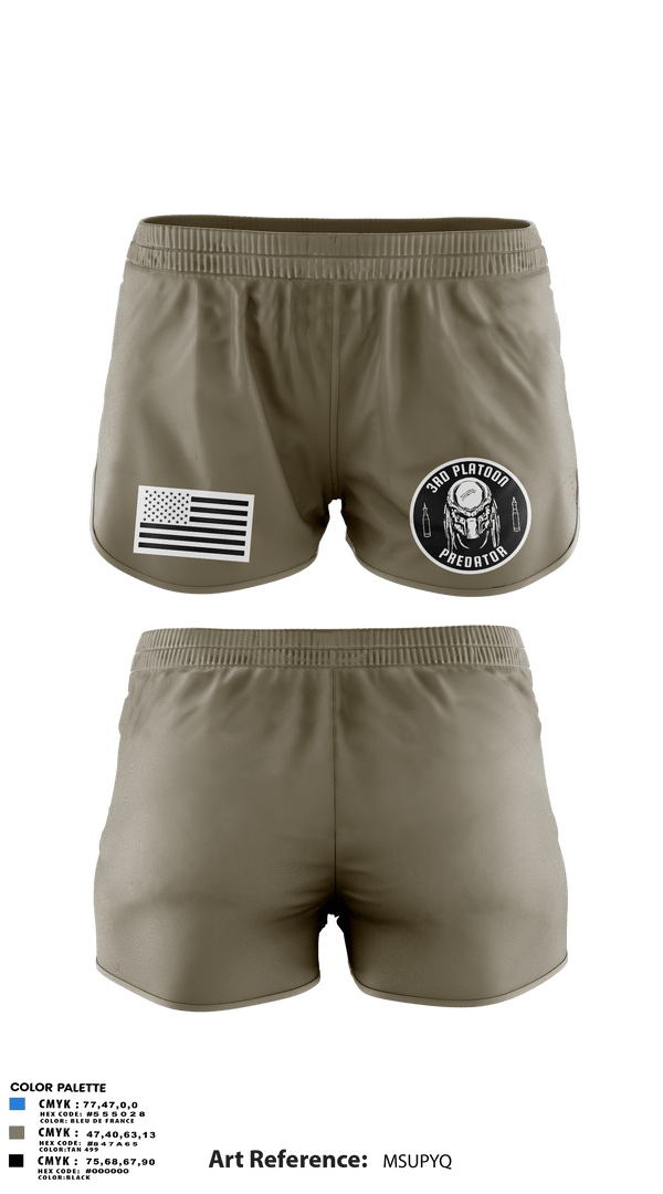 Ranger Panties, 3rd Platoon, Army, Teamtime, Team time, sublimation, custom sports apparel, team uniforms, spirit wear, spiritwear, sports uniforms, custom shirts, team store, custom team store, fundraiser sports, apparel fundraiser