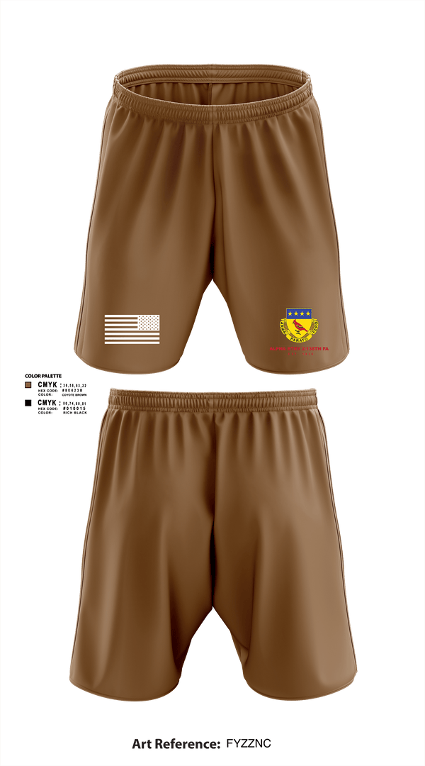 Athletic Shorts With Pockets, Alpha BTRY 2/138th FA, National Guard, Teamtime, Team time, sublimation, custom sports apparel, team uniforms, spirit wear, spiritwear, sports uniforms, custom shirts, team store, custom team store, fundraiser sports, apparel fundraiser