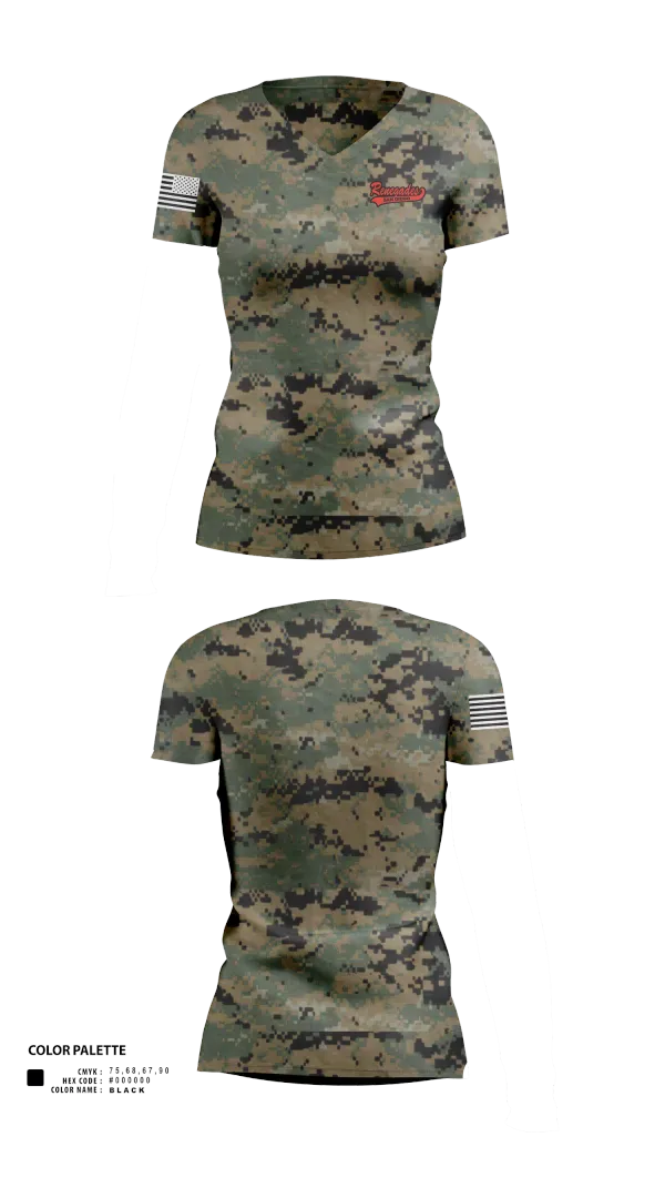 Womens Short Sleeve Vneck Shirt, Grossmont College Softball, Softball, Teamtime, Team time, sublimation, custom sports apparel, team uniforms, spirit wear, spiritwear, sports uniforms, custom shirts, team store, custom team store, fundraiser sports, apparel fundraiser
