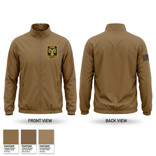 Windbreaker, Ram battalion, Army, Teamtime, Team time, sublimation, custom sports apparel, team uniforms, spirit wear, spiritwear, sports uniforms, custom shirts, team store, custom team store, fundraiser sports, apparel fundraiser