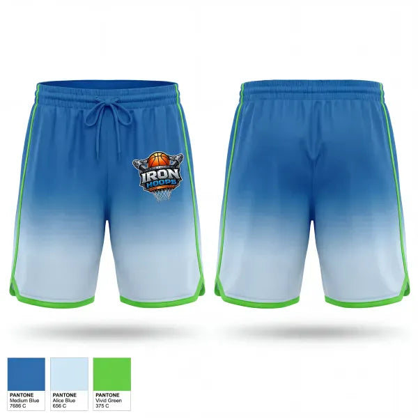Athletic Shorts With Pockets, Iron Hoops, Men's Basketball, Teamtime, Team time, sublimation, custom sports apparel, team uniforms, spirit wear, spiritwear, sports uniforms, custom shirts, team store, custom team store, fundraiser sports, apparel fundraiser