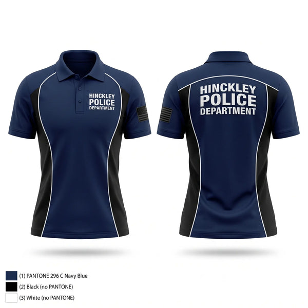 Short Sleeve Performance Polo, Hinckley Police Department, Police, Teamtime, Team time, sublimation, custom sports apparel, team uniforms, spirit wear, spiritwear, sports uniforms, custom shirts, team store, custom team store, fundraiser sports, apparel fundraiser