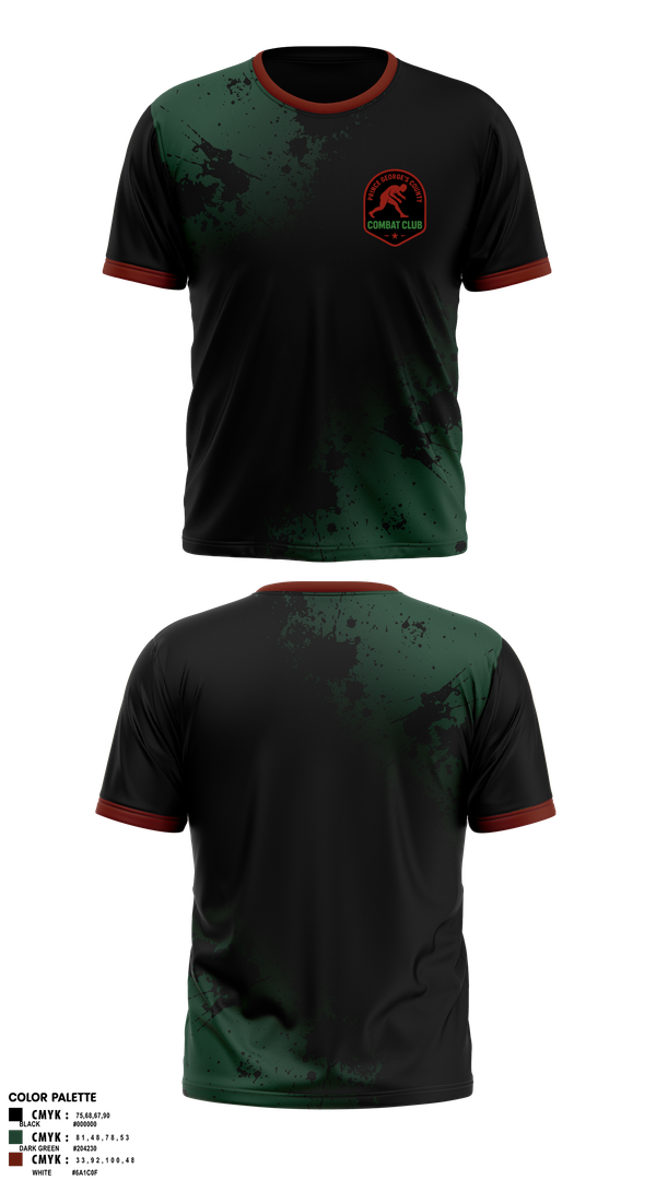 Short Sleeve Rash Guard Shirt, Pg Combat club, Wrestling, Teamtime, Team time, sublimation, custom sports apparel, team uniforms, spirit wear, spiritwear, sports uniforms, custom shirts, team store, custom team store, fundraiser sports, apparel fundraiser