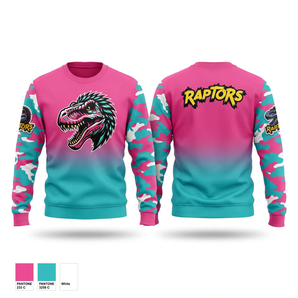 Crew Neck Sweatshirt, PyroRaptors, Baseball, Teamtime, Team time, sublimation, custom sports apparel, team uniforms, spirit wear, spiritwear, sports uniforms, custom shirts, team store, custom team store, fundraiser sports, apparel fundraiser