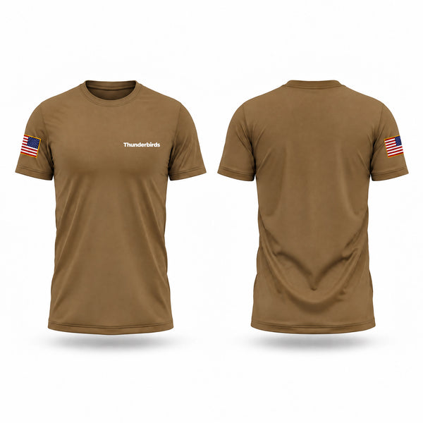 Old School Cotton Feel Shirt, Thunderbirds, Army, Teamtime, Team time, sublimation, custom sports apparel, team uniforms, spirit wear, spiritwear, sports uniforms, custom shirts, team store, custom team store, fundraiser sports, apparel fundraiser
