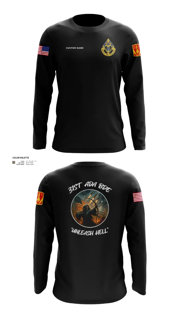 Long Sleeve Performance Shirt, HHB, 31st ADA BDE, , Teamtime, Team time, sublimation, custom sports apparel, team uniforms, spirit wear, spiritwear, sports uniforms, custom shirts, team store, custom team store, fundraiser sports, apparel fundraiser