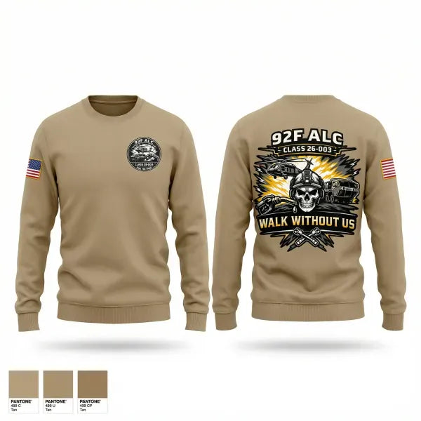 Crew Neck Sweatshirt, 92F ALC, National Guard, Teamtime, Team time, sublimation, custom sports apparel, team uniforms, spirit wear, spiritwear, sports uniforms, custom shirts, team store, custom team store, fundraiser sports, apparel fundraiser