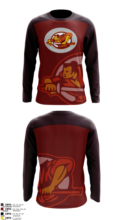 Long Sleeve Rash Guard Shirt, Wahadachi Judo, , Teamtime, Team time, sublimation, custom sports apparel, team uniforms, spirit wear, spiritwear, sports uniforms, custom shirts, team store, custom team store, fundraiser sports, apparel fundraiser
