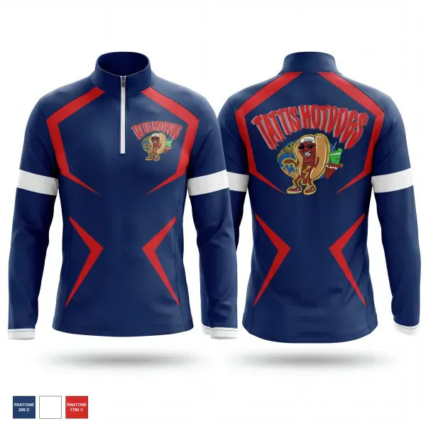 Quarter Zip Jacket, Tattis, E-Sports, Teamtime, Team time, sublimation, custom sports apparel, team uniforms, spirit wear, spiritwear, sports uniforms, custom shirts, team store, custom team store, fundraiser sports, apparel fundraiser