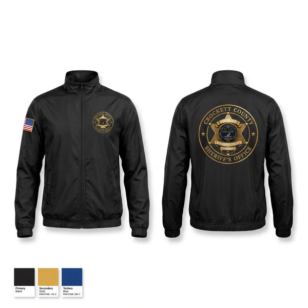 Windbreaker, Crockett County Sheriffs Office, Police, Teamtime, Team time, sublimation, custom sports apparel, team uniforms, spirit wear, spiritwear, sports uniforms, custom shirts, team store, custom team store, fundraiser sports, apparel fundraiser