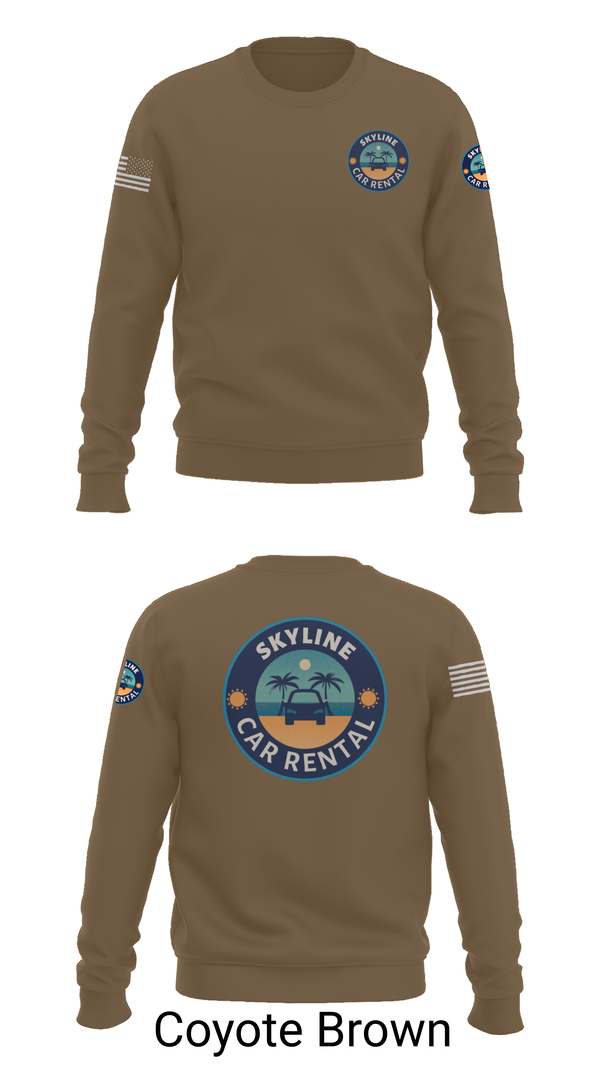 Crew Neck Sweatshirt, Skyline Car Rental, Men's Basketball, Teamtime, Team time, sublimation, custom sports apparel, team uniforms, spirit wear, spiritwear, sports uniforms, custom shirts, team store, custom team store, fundraiser sports, apparel fundraiser