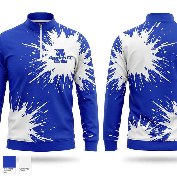 Quarter Zip Jacket, Aggies FC, Men's Soccer, Teamtime, Team time, sublimation, custom sports apparel, team uniforms, spirit wear, spiritwear, sports uniforms, custom shirts, team store, custom team store, fundraiser sports, apparel fundraiser