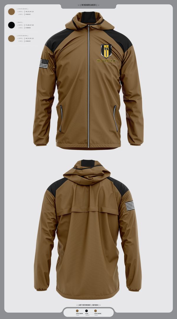 Windbreaker, HHC 368th EN BN, , Teamtime, Team time, sublimation, custom sports apparel, team uniforms, spirit wear, spiritwear, sports uniforms, custom shirts, team store, custom team store, fundraiser sports, apparel fundraiser