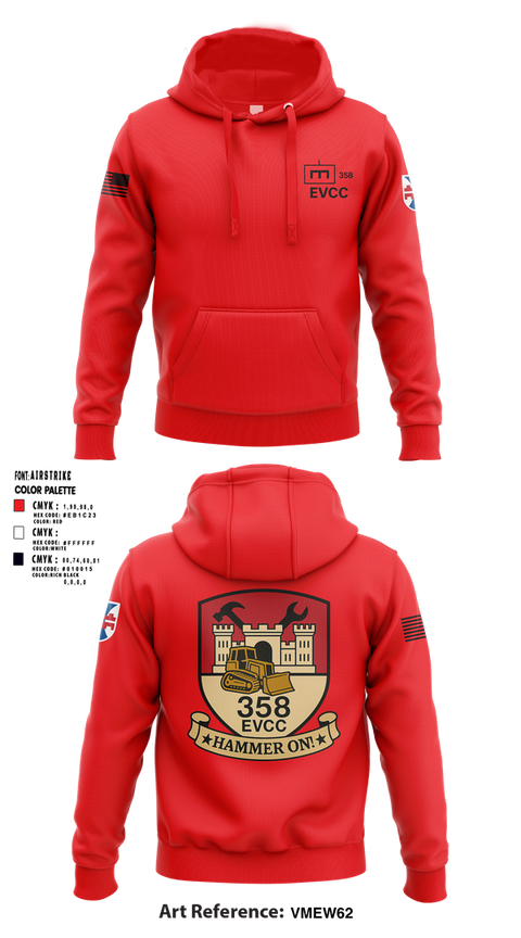 Hoodie, 358 EVCC, , Teamtime, Team time, sublimation, custom sports apparel, team uniforms, spirit wear, spiritwear, sports uniforms, custom shirts, team store, custom team store, fundraiser sports, apparel fundraiser