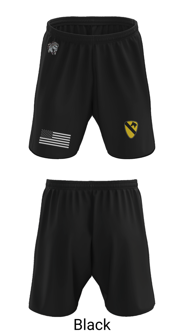 Athletic Shorts With Pockets, 6-9 Cavalry Regiment, , Teamtime, Team time, sublimation, custom sports apparel, team uniforms, spirit wear, spiritwear, sports uniforms, custom shirts, team store, custom team store, fundraiser sports, apparel fundraiser