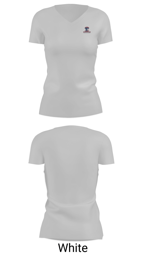 Womens Short Sleeve Vneck Shirt, East Oldham Middle School, Cheer, Teamtime, Team time, sublimation, custom sports apparel, team uniforms, spirit wear, spiritwear, sports uniforms, custom shirts, team store, custom team store, fundraiser sports, apparel fundraiser