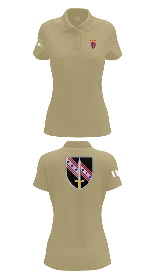 Womens Short Sleeve Performance Polo, 6/54th Security Force Assistance Brigade, , Teamtime, Team time, sublimation, custom sports apparel, team uniforms, spirit wear, spiritwear, sports uniforms, custom shirts, team store, custom team store, fundraiser sports, apparel fundraiser