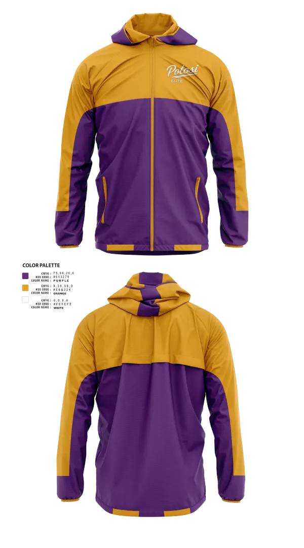 Windbreaker, Potosi Elite, Softball, Teamtime, Team time, sublimation, custom sports apparel, team uniforms, spirit wear, spiritwear, sports uniforms, custom shirts, team store, custom team store, fundraiser sports, apparel fundraiser
